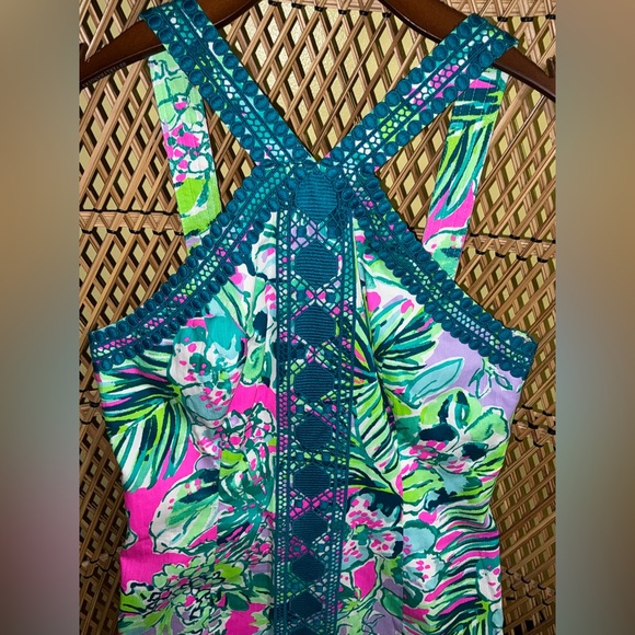 Vena NWT Stretch Shift Dress Early Bloomer Size 4 - Picture 3 of 16